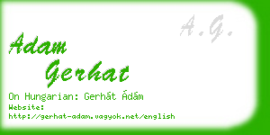 adam gerhat business card